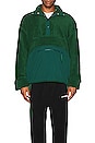 view 3 of 4 Snap Front Pullover in dark green