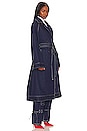 view 3 of 4 Vivi Denim Trench Coat in Indigo Dark Rinse