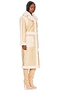 view 3 of 4 Adriano Coat in Tan & Creme Sherpa