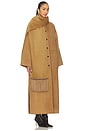 view 3 of 4 Isabel Maxi Coat in Camel