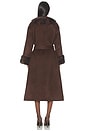 view 3 of 3 Mara Coat in Chocolate Brown