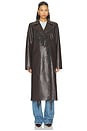 view 2 of 5 Madison Trench Coat in Dark Brown