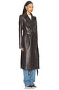 view 4 of 5 Madison Trench Coat in Dark Brown