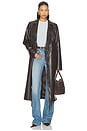 view 6 of 5 Madison Trench Coat in Dark Brown