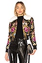 view 1 of 4 BLOUSON BOMBER in Black Floral