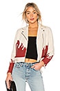 view 1 of 4 CHAQUETA MOTO 639 in Red White Flame