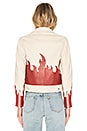 view 3 of 4 CHAQUETA MOTO 639 in Red White Flame