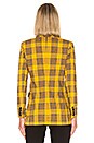 view 4 of 5 Boxy Blazer in Mustard Plaid