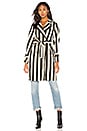 view 2 of 4 Trench Coat in Black & White