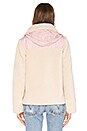 view 3 of 4 Sherpa Fleece Jacket in Ivory & Pink