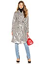 view 2 of 4 Vinyl Trench Coat in Grey Plaid