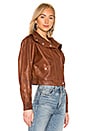 view 2 of 4 BLOUSON OVERSIZED LEATHER in Brown