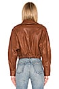 view 3 of 4 BLOUSON OVERSIZED LEATHER in Brown