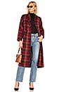 view 1 of 3 Nina Coat in Wine Pink Plaid