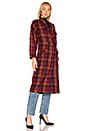 view 2 of 3 Nina Coat in Wine Pink Plaid