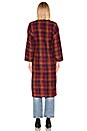 view 3 of 3 Nina Coat in Wine Pink Plaid