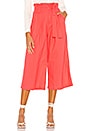view 1 of 4 Wide Leg Paperbag Pant in Coral