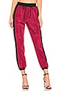 view 1 of 4 Gino Pant in Burgundy & Black