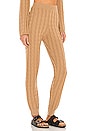 view 2 of 4 Cashmere Cable Knit Easy Pant in Camel
