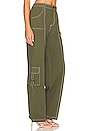 view 3 of 8 Noa Cargo Pant in Olive Green