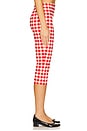 view 3 of 6 Lizzie Capri in Red Gingham Print