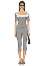 view 6 of 7 PANTALON GIGI in Black And White Gingham