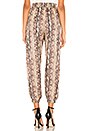 view 3 of 4 Track Jogger in Tan Snake & Black