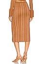view 3 of 5 Vance Midi Knit Skirt in Bronze