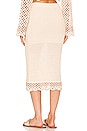 view 3 of 4 Lanita Crochet Midi Skirt in Ivory & Nude