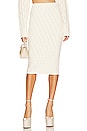 view 1 of 4 Laraine Cable Knit Midi Skirt in Ivory