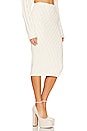 view 2 of 4 Laraine Cable Knit Midi Skirt in Ivory
