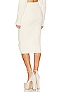 view 3 of 4 Laraine Cable Knit Midi Skirt in Ivory