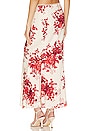 view 3 of 4 Concetta Maxi Skirt in Red & Cream Floral