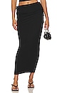 view 1 of 4 Lorenza Cinched Maxi Skirt in Black