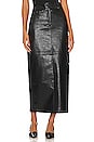 view 1 of 4 Halle Faux Leather Maxi Skirt in Black