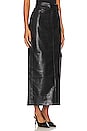 view 2 of 4 Halle Faux Leather Maxi Skirt in Black