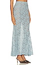 view 2 of 4 Serafina Lace Maxi Skirt in Shadow Blue