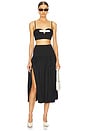 view 5 of 6 Sabrina Midi Skirt in Black