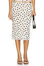 view 1 of 6 Carla Skirt in Cream And Black Dot