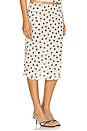view 2 of 6 Carla Skirt in Cream And Black Dot