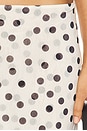 view 6 of 6 Carla Skirt in Cream And Black Dot