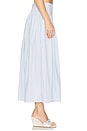 view 3 of 6 Brigette Midi Skirt in Light Blue Gingham