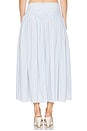 view 4 of 6 Brigette Midi Skirt in Light Blue Gingham