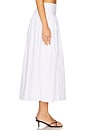 view 3 of 6 Brigette Midi Skirt in White
