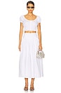 view 5 of 6 Brigette Midi Skirt in White