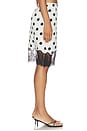 view 4 of 7 JUPE AVELINE in Ivory And Black Polka Dot