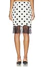 view 5 of 7 JUPE AVELINE in Ivory And Black Polka Dot