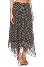 view 2 of 6 Velora Midi Skirt in Moss Brown Plaid