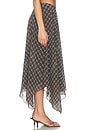 view 4 of 6 Velora Midi Skirt in Moss Brown Plaid