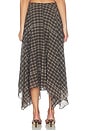 view 5 of 6 Velora Midi Skirt in Moss Brown Plaid
